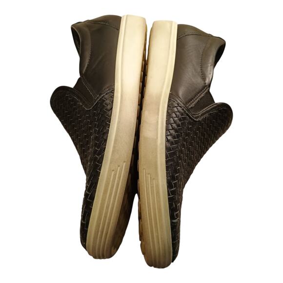 ECCO Soft Woven Leather Loafers Shoes Womens Slip on Fashion Sneakers Size 9 - Picture 5 of 10